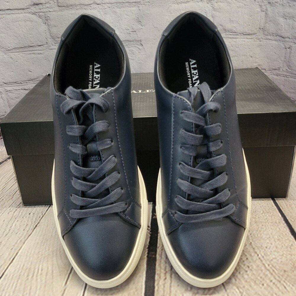 Alfani Men's Grayson Lace-up Sneakers- Navy